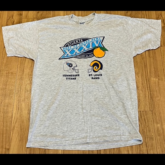 Vintage Super Bowl XXXIV T-shirt size XL - Picture 1 of 1